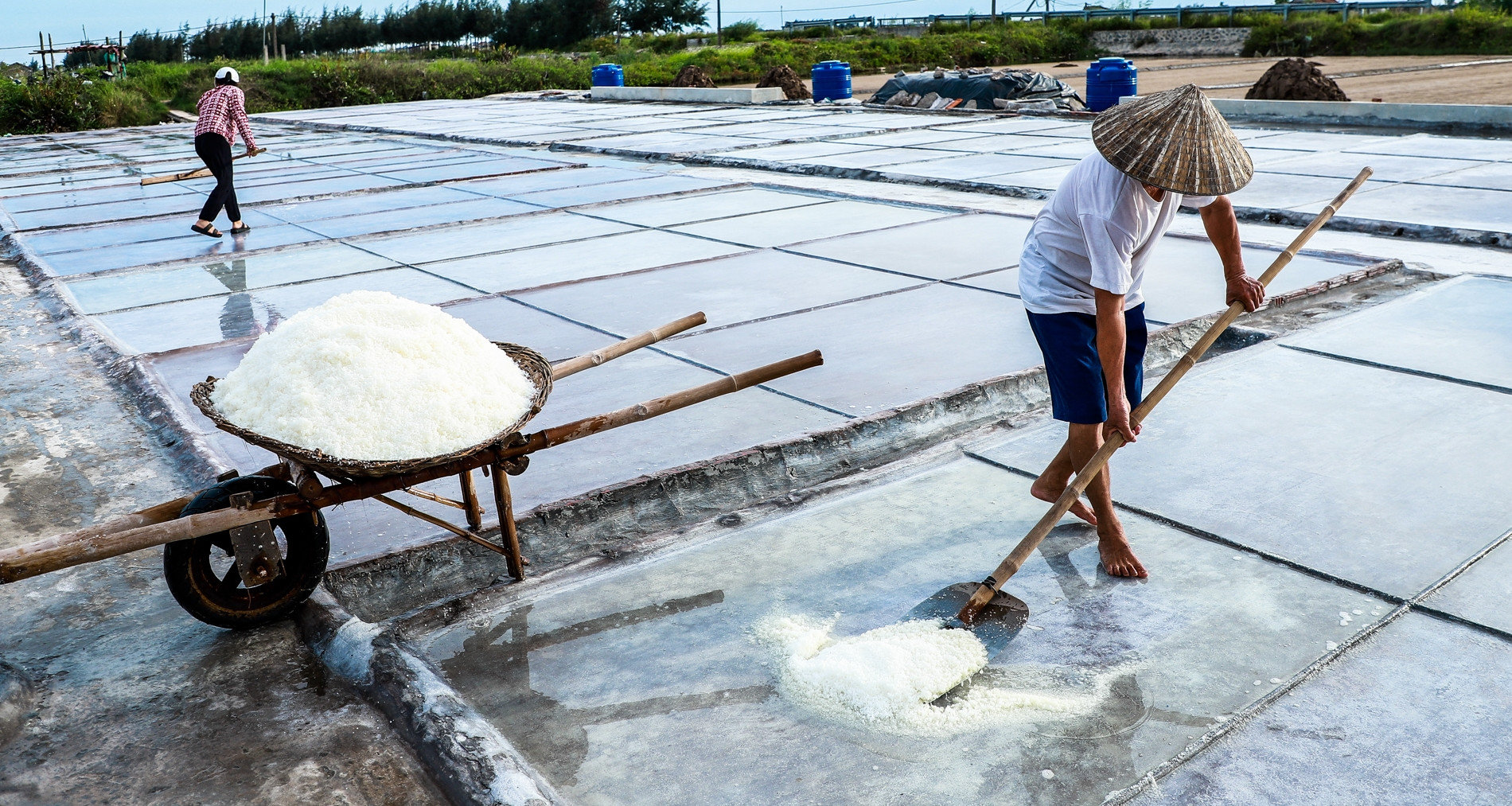 Khám phá nghề làm muối của người dân Quất Lâm